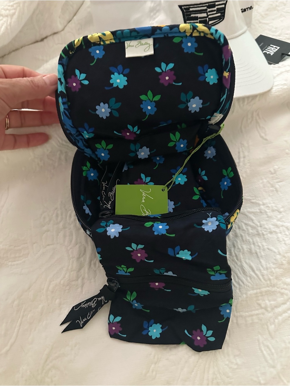 Vera Bradley Midnight Blues Jewelry Case Travel Organizer NWT